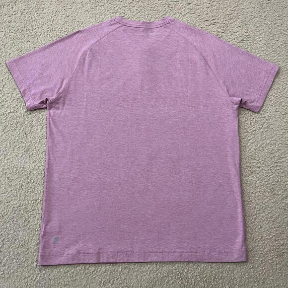 Public Rec Mens Red Pink Henley T Shirt Size XL - Picture 5 of 6